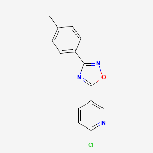 2-Chloro-5-(3-(4-methylphenyl)-1,2,4-oxadiazol-5-yl)pyridine