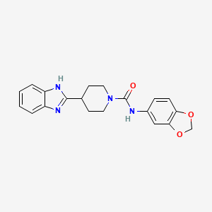 N-(benzo[d][1,3]dioxol-5-yl)-4-(1H-benzo[d]imidazol-2-yl)piperidine-1-carboxamide