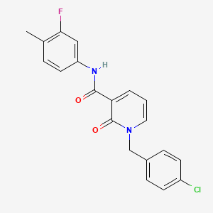 1-(4-chlorobenzyl)-N-(3-fluoro-4-methylphenyl)-2-oxo-1,2-dihydropyridine-3-carboxamide