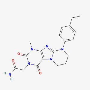 2-[9-(4-ethylphenyl)-1-methyl-2,4-dioxo-7,8-dihydro-6H-purino[7,8-a]pyrimidin-3-yl]acetamide