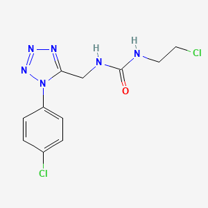 1-(2-chloroethyl)-3-((1-(4-chlorophenyl)-1H-tetrazol-5-yl)methyl)urea
