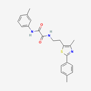 N1-(2-(4-methyl-2-(p-tolyl)thiazol-5-yl)ethyl)-N2-(m-tolyl)oxalamide