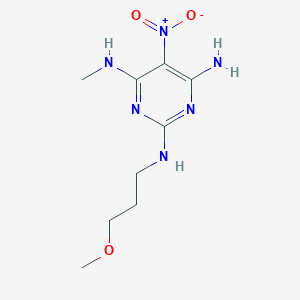 N2-(3-methoxypropyl)-N4-methyl-5-nitropyrimidine-2,4,6-triamine