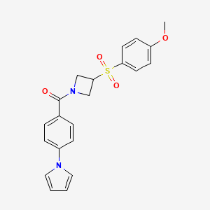 (4-(1H-pyrrol-1-yl)phenyl)(3-((4-methoxyphenyl)sulfonyl)azetidin-1-yl)methanone