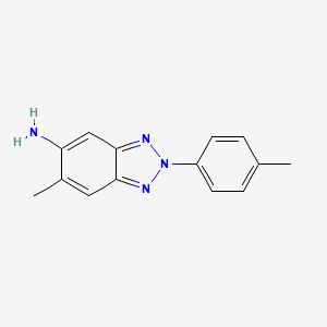 6-methyl-2-(4-methylphenyl)-2H-1,2,3-benzotriazol-5-amine