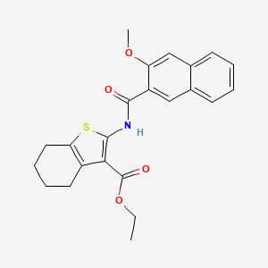 Ethyl 2-[(3-methoxynaphthalene-2-carbonyl)amino]-4,5,6,7-tetrahydro-1-benzothiophene-3-carboxylate