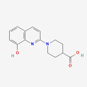 1-(8-Hydroxyquinolin-2-yl)piperidine-4-carboxylic acid