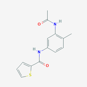 molecular formula C14H14N2O2S B240871 N-[3-(acetylamino)-4-methylphenyl]-2-thiophenecarboxamide 