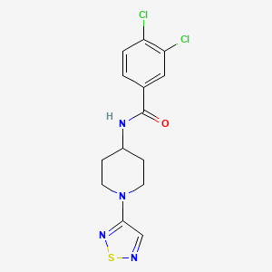 N-(1-(1,2,5-thiadiazol-3-yl)piperidin-4-yl)-3,4-dichlorobenzamide