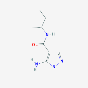 molecular formula C9H16N4O B2408720 5-Amino-N-(sec-butyl)-1-methyl-1H-pyrazole-4-carboxamide CAS No. 1367962-14-8