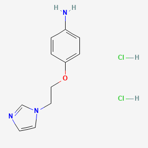 4-[2-(1H-imidazol-1-yl)ethoxy]aniline dihydrochloride