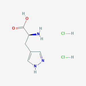 B2408774 (2S)-2-Amino-3-(1H-pyrazol-4-yl)propanoic acid;dihydrochloride CAS No. 2418594-06-4