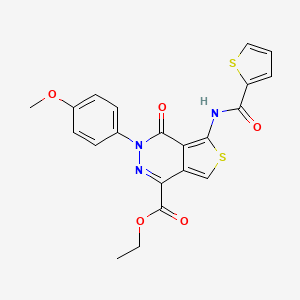 Ethyl 3-(4-methoxyphenyl)-4-oxo-5-(thiophene-2-carboxamido)-3,4-dihydrothieno[3,4-d]pyridazine-1-carboxylate