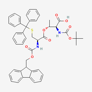 molecular formula C46H46N2O8S B2408795 Boc-L-Thr[Fmoc-L-Cys(Trt)]-OH CAS No. 944283-30-1