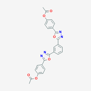 4-[5-(3-{5-[4-(Acetyloxy)phenyl]-1,3,4-oxadiazol-2-yl}phenyl)-1,3,4-oxadiazol-2-yl]phenyl acetate