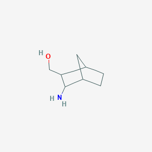 molecular formula C8H15NO B2408856 {3-Aminobicyclo[2.2.1]heptan-2-yl}methanol CAS No. 1132677-91-8