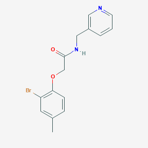 2-(2-bromo-4-methylphenoxy)-N-(3-pyridinylmethyl)acetamide