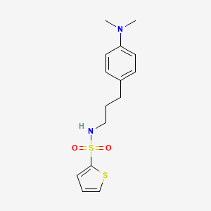 molecular formula C15H20N2O2S2 B2408896 N-(3-(4-(dimethylamino)phenyl)propyl)thiophene-2-sulfonamide CAS No. 954060-22-1