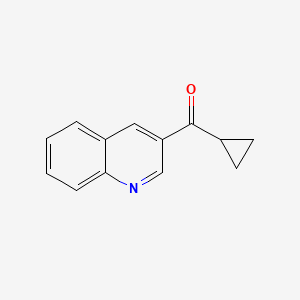 molecular formula C13H11NO B2408921 Cyclopropyl(3-quinolinyl)methanone CAS No. 882748-02-9
