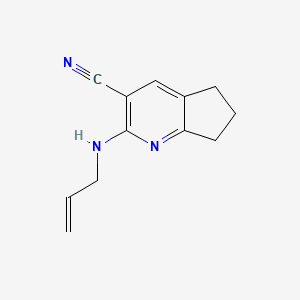 2-(allylamino)-6,7-dihydro-5H-cyclopenta[b]pyridine-3-carbonitrile