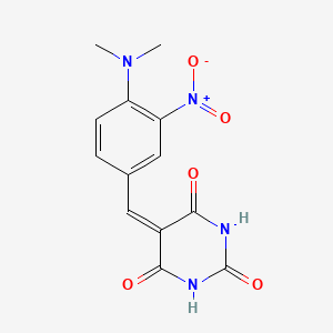 5-[[4-(Dimethylamino)-3-nitrophenyl]methylidene]-1,3-diazinane-2,4,6-trione