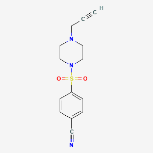 4-{[4-(Prop-2-yn-1-yl)piperazin-1-yl]sulfonyl}benzonitrile