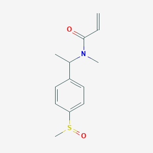 N-Methyl-N-[1-(4-methylsulfinylphenyl)ethyl]prop-2-enamide