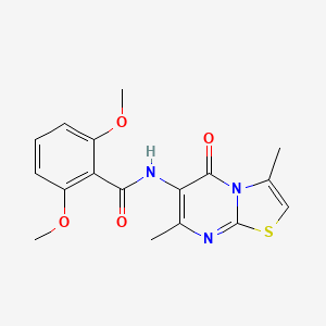 N-(3,7-dimethyl-5-oxo-5H-thiazolo[3,2-a]pyrimidin-6-yl)-2,6-dimethoxybenzamide