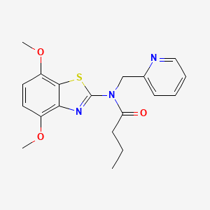 N-(4,7-dimethoxybenzo[d]thiazol-2-yl)-N-(pyridin-2-ylmethyl)butyramide