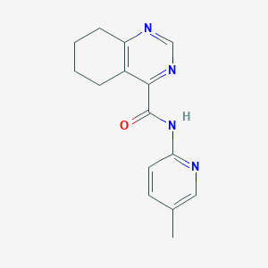 molecular formula C15H16N4O B2408969 N-(5-Methylpyridin-2-yl)-5,6,7,8-tetrahydroquinazoline-4-carboxamide CAS No. 2415524-90-0