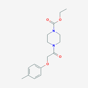 Ethyl 4-[(4-methylphenoxy)acetyl]-1-piperazinecarboxylate
