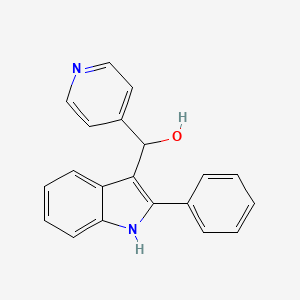 (2-phenyl-1H-indol-3-yl)(pyridin-4-yl)methanol