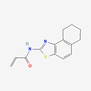 molecular formula C14H14N2OS B2408990 N-(6,7,8,9-Tetrahydrobenzo[e][1,3]benzothiazol-2-yl)prop-2-enamide CAS No. 2305384-78-3