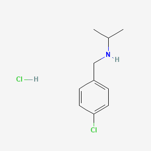 molecular formula C10H15Cl2N B2409023 N-(4-Chlorobenzyl)-2-propanamine hydrochloride CAS No. 23510-24-9; 40066-21-5