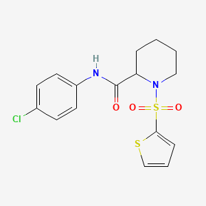 N-(4-chlorophenyl)-1-(thiophen-2-ylsulfonyl)piperidine-2-carboxamide