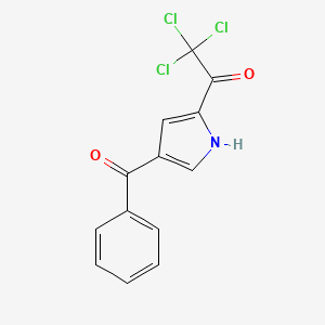molecular formula C13H8Cl3NO2 B2409032 1-(4-benzoyl-1H-pyrrol-2-yl)-2,2,2-trichloro-1-ethanone CAS No. 303995-88-2