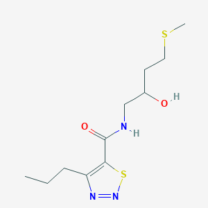 N-(2-Hydroxy-4-methylsulfanylbutyl)-4-propylthiadiazole-5-carboxamide