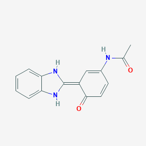 N-[3-(1,3-dihydrobenzimidazol-2-ylidene)-4-oxocyclohexa-1,5-dien-1-yl]acetamide