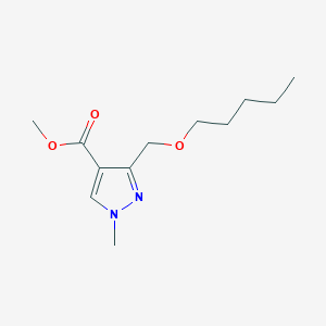 molecular formula C12H20N2O3 B2409086 Methyl 1-methyl-3-(pentoxymethyl)pyrazole-4-carboxylate CAS No. 1975117-72-6