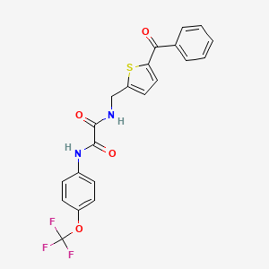 B2409089 N1-((5-benzoylthiophen-2-yl)methyl)-N2-(4-(trifluoromethoxy)phenyl)oxalamide CAS No. 1797282-35-9