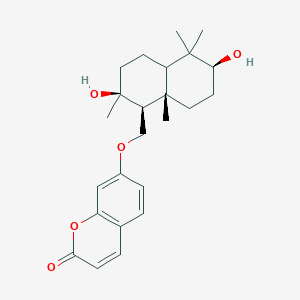 7-[(2,6-dihydroxy-2,5,5,8a-tetramethyldecahydro-1-naphthalenyl)methoxy]-2H-chromen-2-one