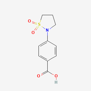 molecular formula C10H11NO4S B2409118 4-(1,1-Dioxidoisothiazolidin-2-yl)benzoic acid CAS No. 52962-52-4