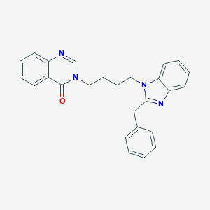 3-[4-(2-benzyl-1H-benzimidazol-1-yl)butyl]-4(3H)-quinazolinone