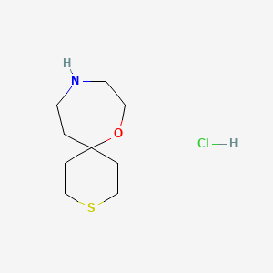 7-Oxa-3-thia-10-azaspiro[5.6]dodecane;hydrochloride