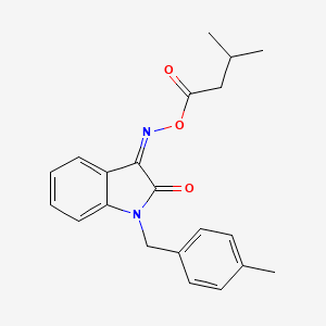 [(Z)-[1-[(4-methylphenyl)methyl]-2-oxoindol-3-ylidene]amino] 3-methylbutanoate