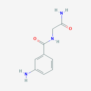2-[(3-Aminophenyl)formamido]acetamide