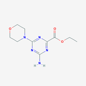 Ethyl 4-amino-6-morpholino-1,3,5-triazine-2-carboxylate