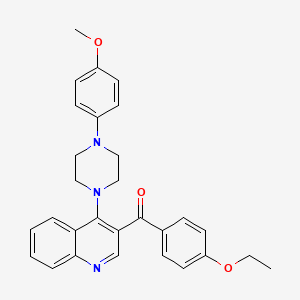 (4-Ethoxyphenyl)(4-(4-(4-methoxyphenyl)piperazin-1-yl)quinolin-3-yl)methanone