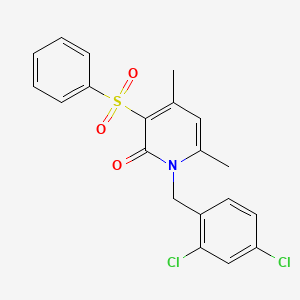 1-(2,4-dichlorobenzyl)-4,6-dimethyl-3-(phenylsulfonyl)-2(1H)-pyridinone