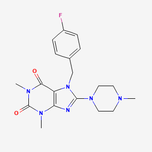 7-(4-fluorobenzyl)-1,3-dimethyl-8-(4-methylpiperazin-1-yl)-1H-purine-2,6(3H,7H)-dione